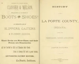 1876 LA PORTE County Indiana IN, History and Genealogy Ancestry Family DVD B36 - Picture 1 of 2