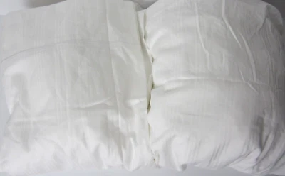 Queen Sheets Better Homes & Gardens 2 Pc Set 1 Fitted 1 Flat White Stripe NEW - Image 1 of 4