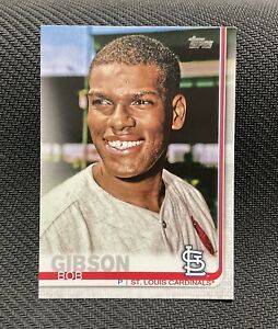 BOB GIBSON Photo Variation Super Short Print SSP 2019 Topps Series 1 Baseball