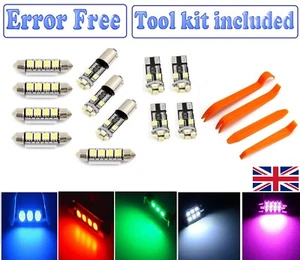 DELUXE for AUDI A3 8P 2003-2014 INTERIOR LED KIT WHITE BLUE RED GREEN PINK - Picture 1 of 7