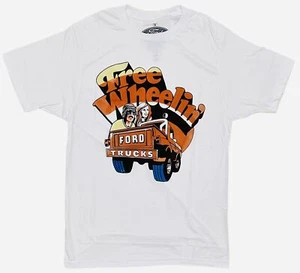 Ford Men's Officially Licensed Free Wheelin' Trucks Retro Graphic Tee T-Shirt - Picture 1 of 1