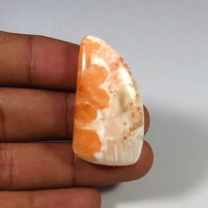 Natürlicher roter Cabochon 36x20 mm glatt Scolecit 37Cts Fancy Scolecite Edelsteine SC-155 - Bild 1 von 11