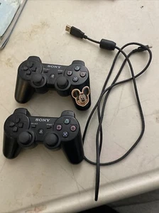 OEM PlayStation 3 PS3 Dual Shock 3 Controller. Lot Of 2. tested - Picture 1 of 7