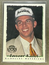 JASON KIDD 1994 TOPPS ROOKIE CARD DRAFT PICK DALLAS MAVERICKS RC #37 mvp hof