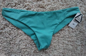 RVCA Low Rise Cheeky Coverage Bikini Bottoms Mint Green Womens Medium NEW w/tags - Picture 1 of 5