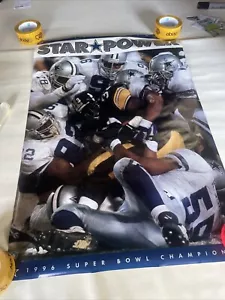 Dallas Cowboys 1996 Super Bowl Champions Costacos - Poster Star power 1996! - Foto 1 di 10