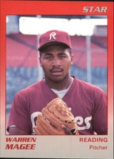 1989 Reading Phillies Star #16 Warren Magee