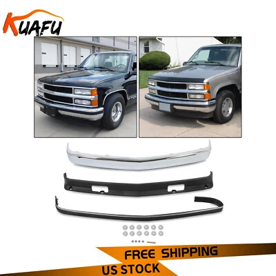 Front Bumper Kit Deflector For 1988-2000 Chevrolet GMC C/K 1500 2500 3500 Yukon - Image 1 of 4