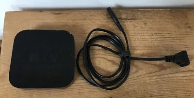 Apple TV 2nd Generation A1378 w/ Power Supply Plug Black - Image 1 of 4