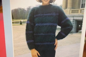 Phildar Knitting Pattern 9076 Mohair 70 Sweater 32-40 - Picture 1 of 1