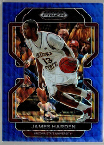 2022-23 Panini Prizm Draft Picks Prizms Blue Wave #20 James Harden /249 