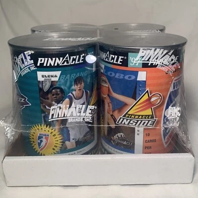 1997 Pinnacle WNBA Inaugural Season Factory Sealed Set of 4 Cans (2 NY Liberty) - Image 1 of 4