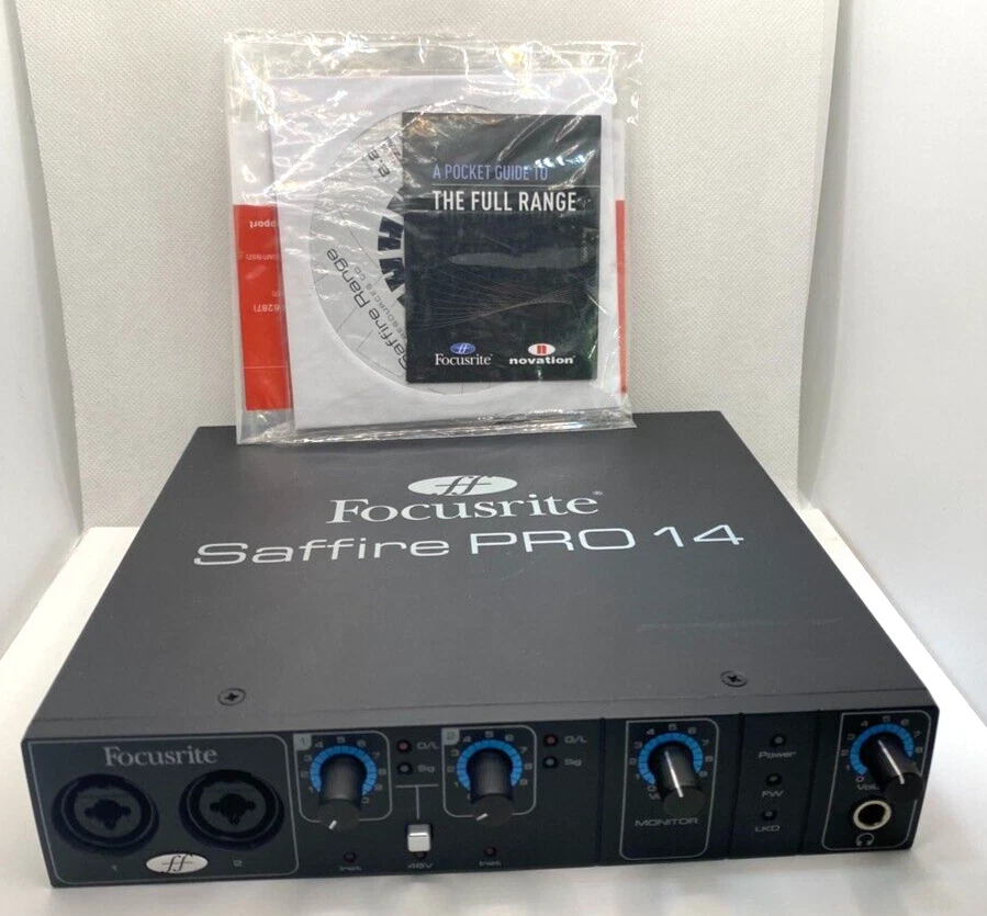 Focusrite Saffire Pro 14 w/o cable,With 2 CD's Pre-owned From Japan - Image 1 of 4