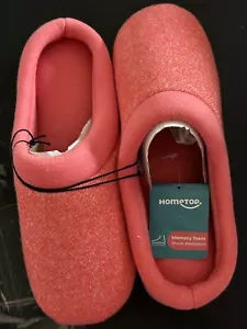 Women’s Memory Foam Slippers- Size 9-10- Coral - Picture 1 of 2