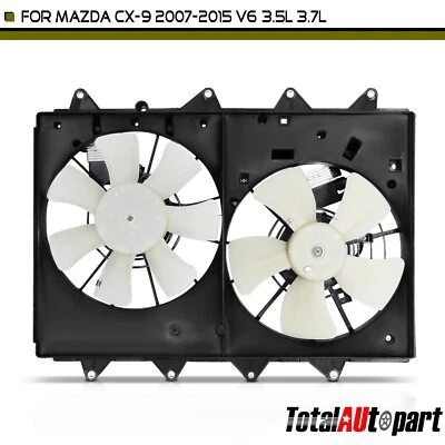 Nuevo conjunto de ventilador de radiador y condensador doble para Mazda CX-9 2007-2015 V6 3,5 L V6 3,7 L Foto 1 de 4
