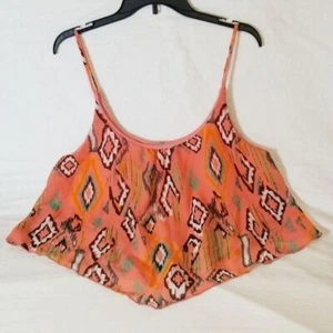 Bella D Aztec Print Spaghetti Strap Top Size L - Picture 1 of 4