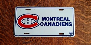 Vintage Montreal Canadiens ~ 1989 NHL Hockey ~ Metal License Plate - Picture 1 of 7