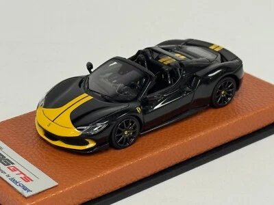 1/43 Looksmart Ferrari 296 GTS in Blue Corsa on Leather base  LS538I - Image 1 of 4