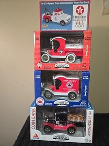 1997 Gearbox Die Cast 1912 Ford GAS Delivery Truck Bank NOS And 3more Qty=4 - Picture 1 of 1