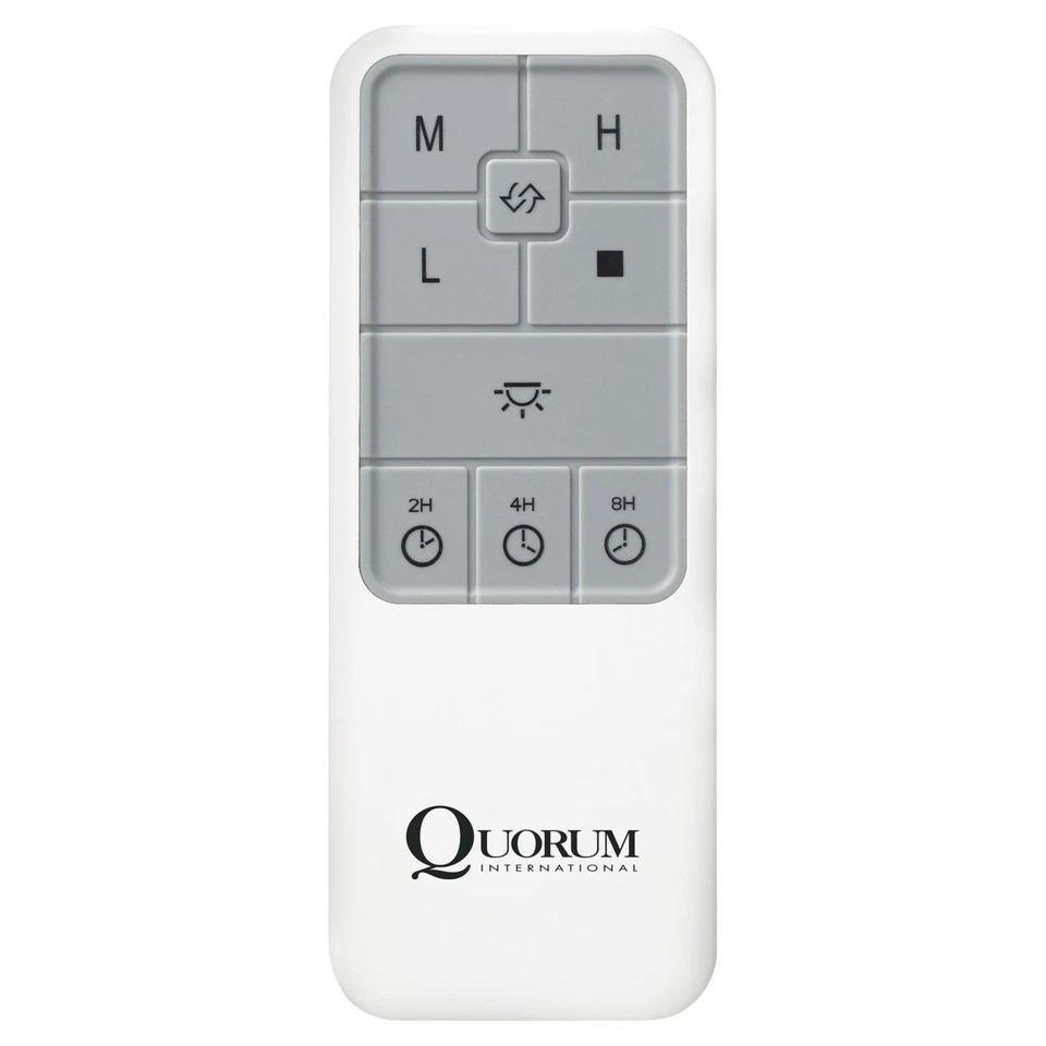 Quorum Ceiling Fan Remote Control in White - Image 1 of 1