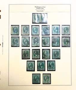 Specialty Collection - US Stamp Sc158 Washington 3C 1870 Fancy Cancel study - Picture 1 of 5