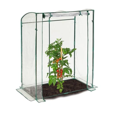 RELAXDAYS Tomatengewächshaus Tomatenhaus Folien-Treibhaus Anzuchthaus winterfest leicht