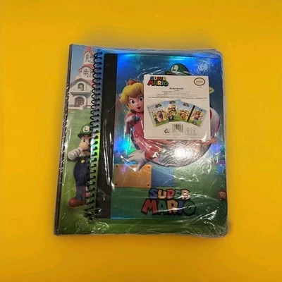 Nuevo paquete de carpeta Super Mario con libro de composición, cuaderno y carpeta Nintendo Foto 1 de 4