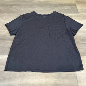 Camisa Unbound Merino 100% Lana Gris Cuadrada Manga Corta Camiseta Mujer’s Talla Med - Imagen 1 de 6