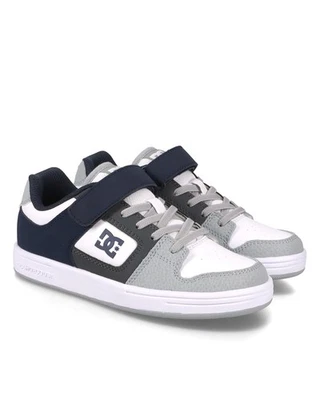 Zapato de skate Manteca 4 V para niño, gris/azul marino/blanco, 5,5 Big Kid Foto 1 de 2