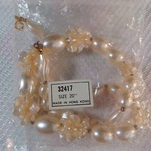 Vintage Perlen 20" Halskette Made in Hong Kong mit Originalverpackung - Bild 1 von 2