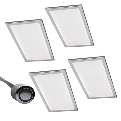 LED Unterbauleuchte Küche 4x6 W Küchenleuchte Basso dimmbar Leuchtenset *567867 - Bild 1 von 4
