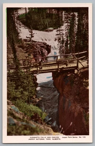 Cartolina Sunwapta Falls e Canyon Jasper Parco Nazionale Alberta - Foto 1 di 2