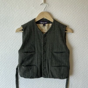 Ralph Lauren Purple Label 100% Wool Tweed Vest Waistcoat Size S Made in USA - Picture 1 of 11