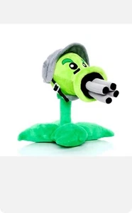 13'' Plants Vs Zombies Gatling Pea Peashooter Plush Stuffed Toy Dolls For Gift - Picture 1 of 2