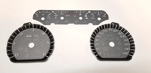 2014 2015 2016 2017 2018 Chevy Silverado Tahoe Carbon Fiber Gauge Face BLUE - Picture 1 of 5