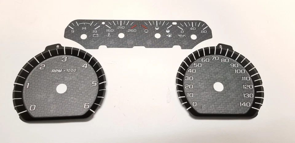 Chevy Silverado Tahoe 2014 2015 2016 2017 2018 fibra de carbono calibre cara azul Foto 1 de 4