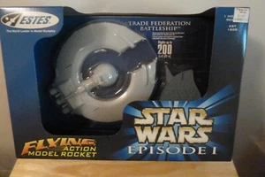 STAR WARS EP 1 Trade Federation Battleship Estes Flying Model Rocket 1998 NISB! - Picture 1 of 9