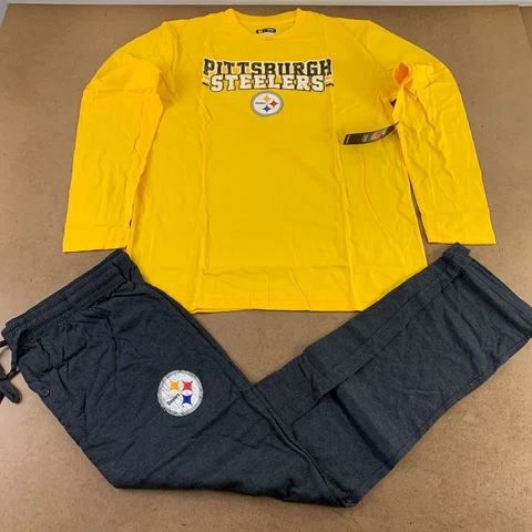 Pittsburgh Steelers NFL Team Apparel Men's Size Large 2 Piece Pajama Set NWT Cover