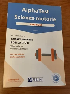 Libro Alpha test per il test di ingresso a scienze motorie 1500 quiz - Foto 1 di 7