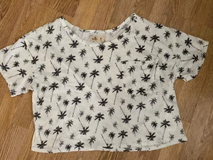 hollister crop top medium Palm Tree Design - Picture 1 of 4