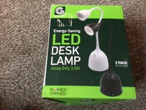 GREENLITE LED DESK LAMPS ( 2 pk. ) WHITE - Picture 1 of 9