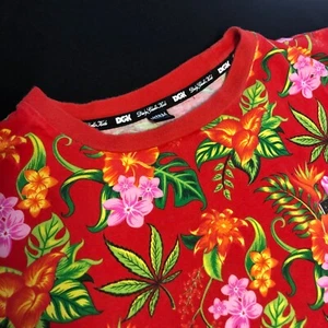 ๐ณ EUC DGK PERMANENT VACATION S/S SHIRT TROPICAL CANNA-BLISS 420 MEN'S MED - Picture 1 of 11