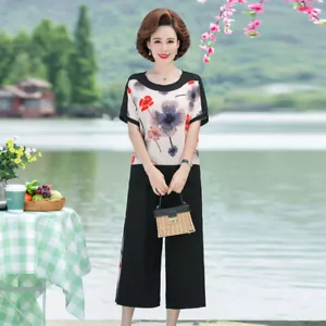 Outfits for Women Casual 2-Piece Set Pants and Top Size 10-18 Medium Large XL - Picture 1 of 37