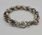 Thistle and Bee Sterling Silver Unusual Chain Bracelet Link 