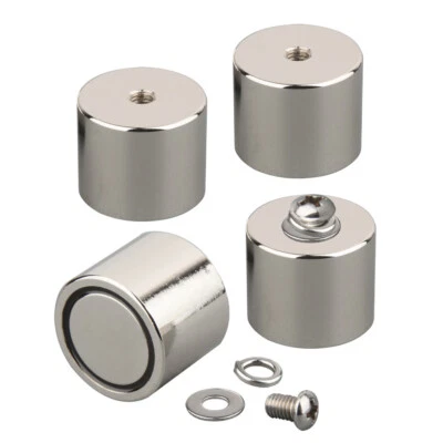 4 piezas imán de olla alta M6 perno roscado espejos adicionales montaje en áreas exteriores Foto 1 de 4