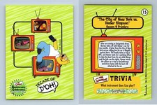 City Of NY  Vs. Homer #15 The Simpsons 10th Anniversary 2000 Inkworks Card