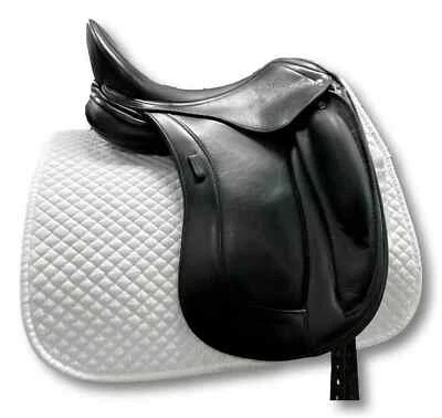 English Dressage Saddle black or brown color Genius Leather DD Size 17.5" inch - Image 1 of 2