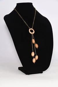 Beige Tagua Nuss Halskette umweltfreundlich 23" verstellbar - Bild 1 von 2