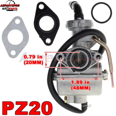 Carburador Carb para PZ20 Honda XL75 XR75 XR75R CR75 CR80 XR80 XR80R CRF80 CRF80F - Imagem 1 de 4
