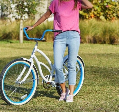 DG2 Diane Gilman Classic Stretch Split Hem Pull-On Capri CHOOSE SIZE COLOR791898 - Image 1 of 4